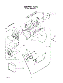 16 - Icemaker parts for Kitchenaid Refrigerator KSRF36DTX02 from AppliancePartsPros.com