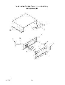 17 - Top Grille And Unit Cover parts for Kitchenaid Refrigerator KSRF36DTX02 from AppliancePartsPros.com