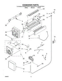 12 - Ice Maker, Optional parts for Kitchenaid Refrigerator KSBS25FJBT00 from AppliancePartsPros.com