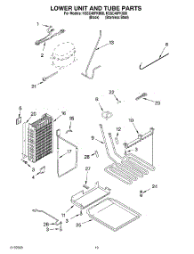 12 - Lower Unit And Tube parts for Kitchenaid Refrigerator KSSC48FKB00 from AppliancePartsPros.com