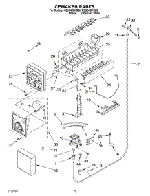 13 - Icemaker parts for Kitchenaid Refrigerator KSSC48FKB00 from AppliancePartsPros.com