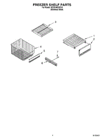 03 - Freezer Shelf parts for Kitchenaid Refrigerator KSSC48QKS01 from AppliancePartsPros.com