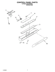 05 - Control Panel parts for Kitchenaid Refrigerator KSSC48QKS01 from AppliancePartsPros.com