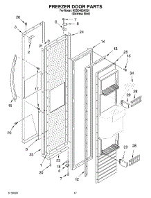 11 - Freezer Door parts for Kitchenaid Refrigerator KSSC48QKS01 from AppliancePartsPros.com