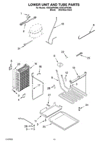 12 - Lower Unit And Tube parts for Kitchenaid Refrigerator KSSC42FKS00 from AppliancePartsPros.com