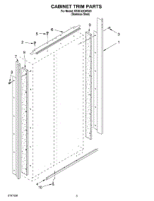 02 - Cabinet Trim parts for Kitchenaid Refrigerator KSSC42QKS00 from AppliancePartsPros.com