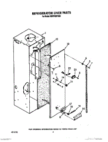 04 - Refrigerator Liner parts for Kitchenaid Refrigerator KSRF42DTX20 from AppliancePartsPros.com
