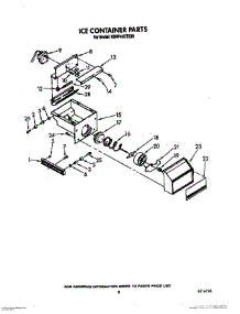 06 - Ice Container parts for Kitchenaid Refrigerator KSRF42DTX20 from AppliancePartsPros.com