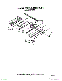 08 - Freezer Control Panel parts for Kitchenaid Refrigerator KSRF42DTX20 from AppliancePartsPros.com