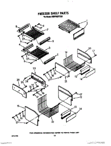 10 - Freezer Shelf parts for Kitchenaid Refrigerator KSRF42DTX20 from AppliancePartsPros.com