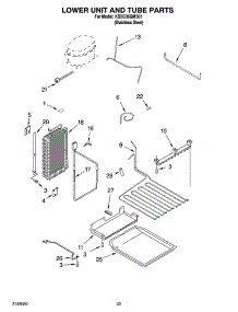 14 - Lower Unit And Tube Parts parts for Kitchenaid Refrigerator KSSC36QMS01 from AppliancePartsPros.com