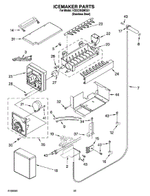 15 - Icemaker Parts parts for Kitchenaid Refrigerator KSSC36QMS01 from AppliancePartsPros.com