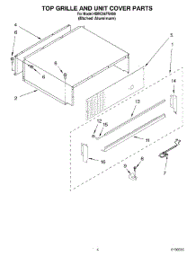 03 - Top Grille And Unit Cover Parts parts for Kitchenaid Refrigerator KBRO36FMX00 from AppliancePartsPros.com
