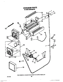 17 - Iceemaker parts for Kitchenaid Refrigerator KSRF42DTX20 from AppliancePartsPros.com