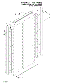 02 - Cabinet Trim Parts parts for Kitchenaid Refrigerator KSSC48FKS02 from AppliancePartsPros.com