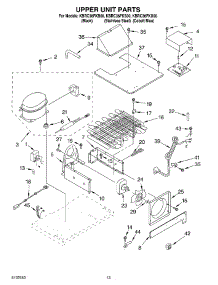 08 - Upper Unit parts for Kitchenaid Refrigerator KBRC36FKU00 from AppliancePartsPros.com
