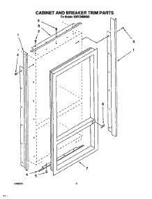 02 - Cabinet And Breaker Trim parts for Kitchenaid Refrigerator KBRC36MHS00 from AppliancePartsPros.com