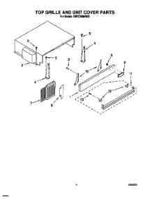 03 - Top Grille And Unit Cover parts for Kitchenaid Refrigerator KBRC36MHS00 from AppliancePartsPros.com