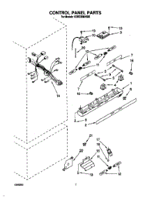 05 - Control Panel parts for Kitchenaid Refrigerator KBRC36MHS00 from AppliancePartsPros.com