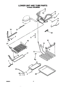 10 - Lower Unit And Tube parts for Kitchenaid Refrigerator KBRC36MHS00 from AppliancePartsPros.com