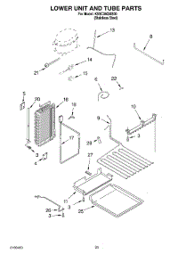 14 - Lower Unit And Tube Parts parts for Kitchenaid Refrigerator KSSC36QMS00 from AppliancePartsPros.com