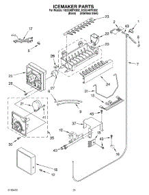 13 - Icemaker Parts parts for Kitchenaid Refrigerator KSSC48FKS02 from AppliancePartsPros.com