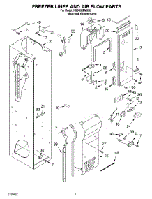 08 - Freezer Liner And Air Flow Parts parts for Kitchenaid Refrigerator KSSO36FMX00 from AppliancePartsPros.com