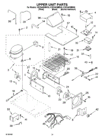 13 - Upper Unit Parts parts for Kitchenaid Refrigerator KSSS48QMX00 from AppliancePartsPros.com