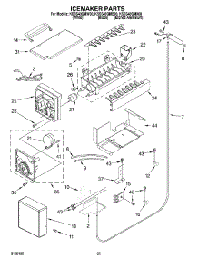 15 - Icemaker Parts parts for Kitchenaid Refrigerator KSSS48QMX00 from AppliancePartsPros.com