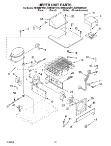 08 - Upper Unit parts for Kitchenaid Refrigerator KBRS36FKB01 from AppliancePartsPros.com