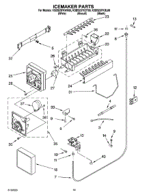 12 - Icemaker Parts, Parts Not Illustrated parts for Kitchenaid Refrigerator KSBS25FKBL00 from AppliancePartsPros.com