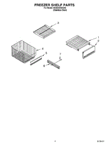 03 - Freezer Shelf Parts parts for Kitchenaid Refrigerator KSSC42QKS02 from AppliancePartsPros.com