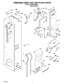 08 - Freezer Liner And Air Flow Parts parts for Kitchenaid Refrigerator KSSC48FMS00 from AppliancePartsPros.com