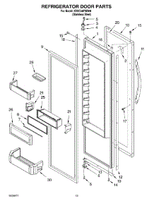 09 - Refrigerator Door Parts parts for Kitchenaid Refrigerator KSSC48FMS00 from AppliancePartsPros.com