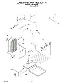 12 - Lower Unit And Tube Parts parts for Kitchenaid Refrigerator KSSC48FMS00 from AppliancePartsPros.com