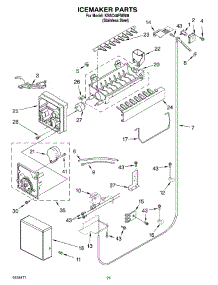 13 - Icemaker Parts parts for Kitchenaid Refrigerator KSSC48FMS00 from AppliancePartsPros.com