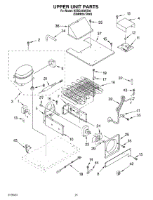 13 - Upper Unit Parts parts for Kitchenaid Refrigerator KSSC42QKS02 from AppliancePartsPros.com