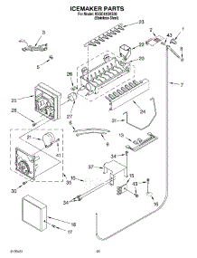 15 - Icemaker Parts parts for Kitchenaid Refrigerator KSSC42QKS02 from AppliancePartsPros.com
