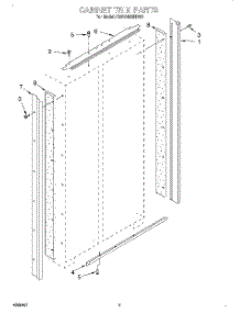 02 - Cabinet Trim parts for Kitchenaid Refrigerator KSSC48MHS00 from AppliancePartsPros.com