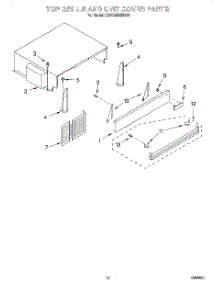 09 - Top Grille And Unit Cover parts for Kitchenaid Refrigerator KSSC48MHS00 from AppliancePartsPros.com