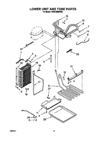 13 - Lower Unit And Tube parts for Kitchenaid Refrigerator KSSC48MHS00 from AppliancePartsPros.com