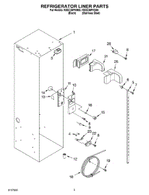 04 - Refrigerator Liner parts for Kitchenaid Refrigerator KSSC36FKB00 from AppliancePartsPros.com