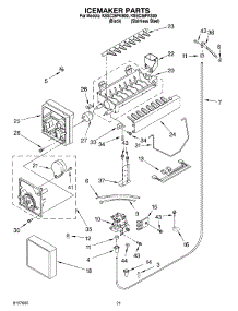 13 - Icemaker parts for Kitchenaid Refrigerator KSSC36FKB00 from AppliancePartsPros.com