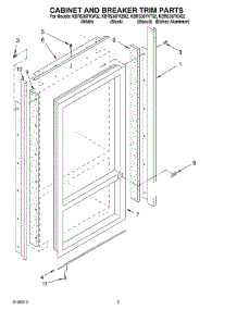 02 - Cabinet And Breaker Trim Parts parts for Kitchenaid Refrigerator KBRS36FKW02 from AppliancePartsPros.com