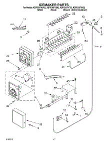 10 - Icemaker Parts parts for Kitchenaid Refrigerator KBRS36FKW02 from AppliancePartsPros.com