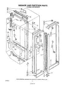 03 - Breaker And Partition parts for Kitchenaid Refrigerator KSRF26DSWHY0 from AppliancePartsPros.com