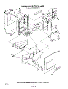 05 - Dispenser Front parts for Kitchenaid Refrigerator KSRF26DSWHY0 from AppliancePartsPros.com