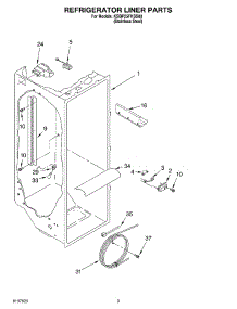 02 - Refrigerator Liner Parts parts for Kitchenaid Refrigerator KSBP25FKSS00 from AppliancePartsPros.com