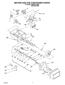 05 - Motor And Ice Container Parts parts for Kitchenaid Refrigerator KSBP25FKSS00 from AppliancePartsPros.com