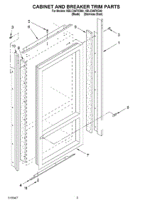 02 - Cabinet And Breaker Trim Parts parts for Kitchenaid Refrigerator KBLC36FKS02 from AppliancePartsPros.com